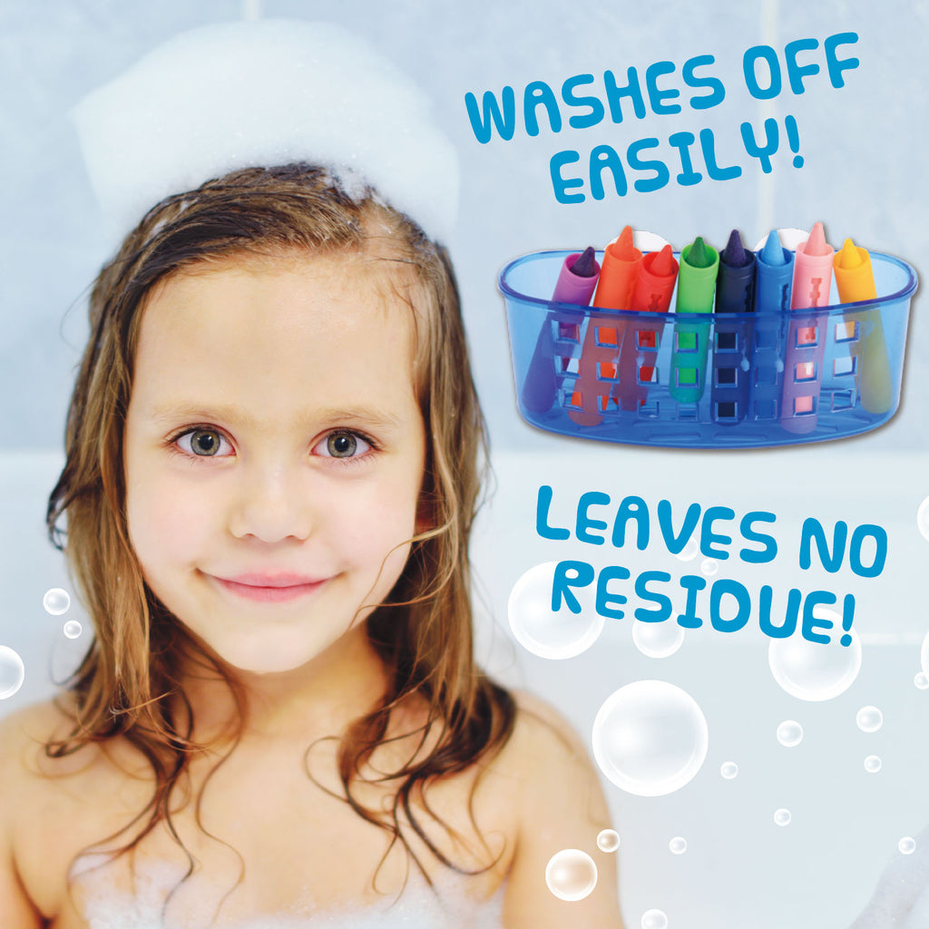 Diy 6 Pcs Baby Kids Safety Washable Bath Crayons Bathtime Fun