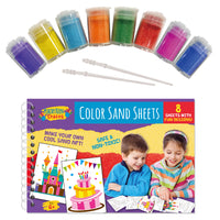8 Sheets Color Sand Art Painting Kit